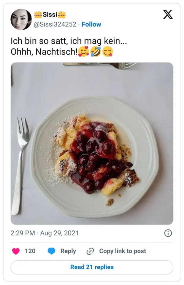Ich bin so satt, ich mag kein... Ohhh, Nachtisch!:lächelndes_gesicht_mit_3_herzen::sich_vor_lachen_auf_dem_boden_wälzen::lecker: