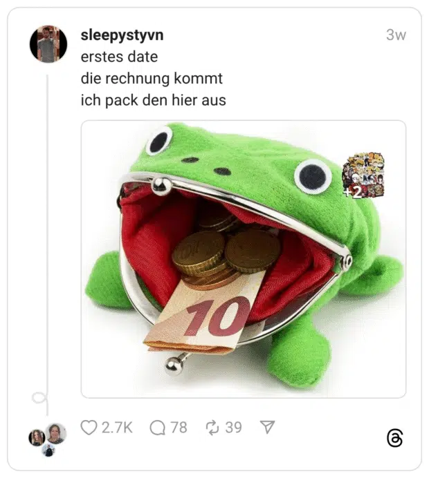 erstes date die rechnung kommt ich pack den hier aus