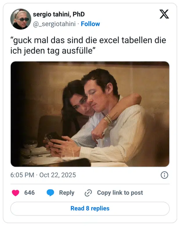 "guck mal das sind die excel tabellen die ich jeden tag ausfülle"