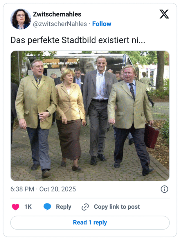 Das perfekte Stadtbild existiert ni. was alle angeht.
