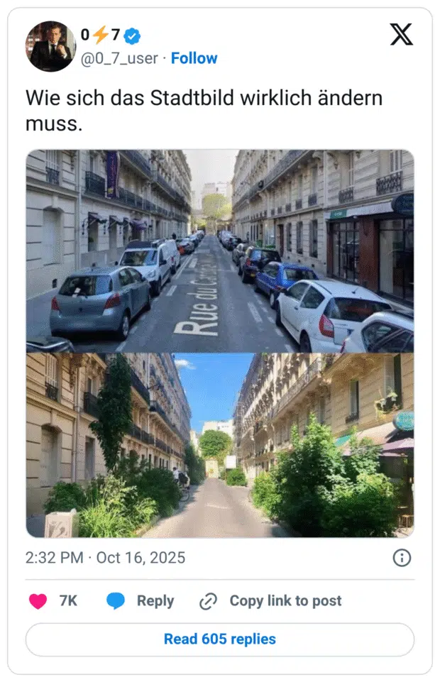 Wie sich das Stadtbild wirklich ändern muss.