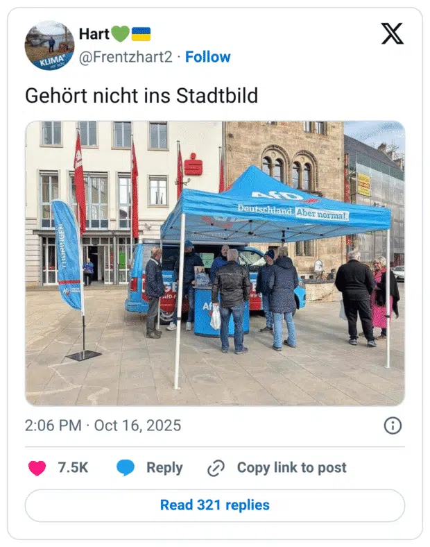 Gehört nicht ins Stadtbild THORINGEN