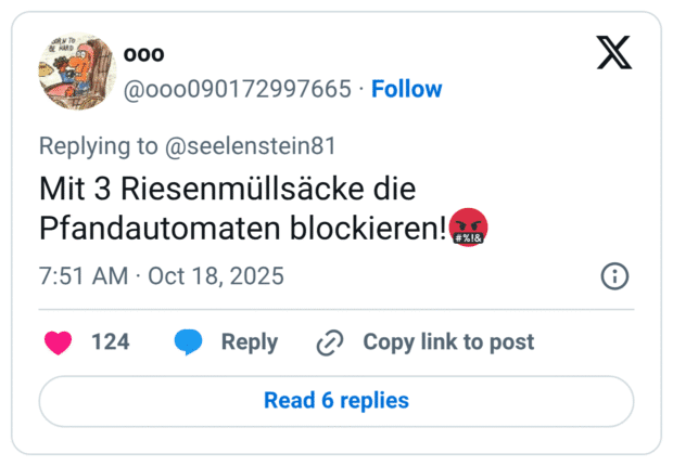 Mit 3 Riesenmüllsäcke die Pfandautomaten blockieren!🤬