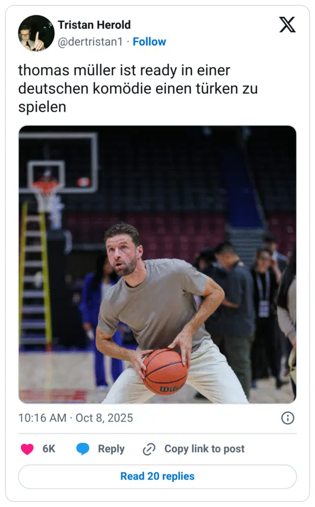 thomas müller ist ready in einer deutschen komödie einen türken zu spielen