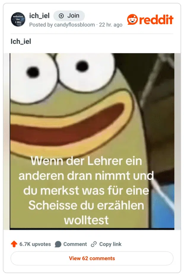 Schüler-Meme