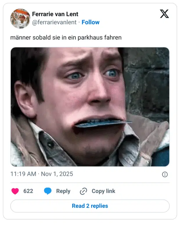 männer sobald sie in ein parkhaus fahren