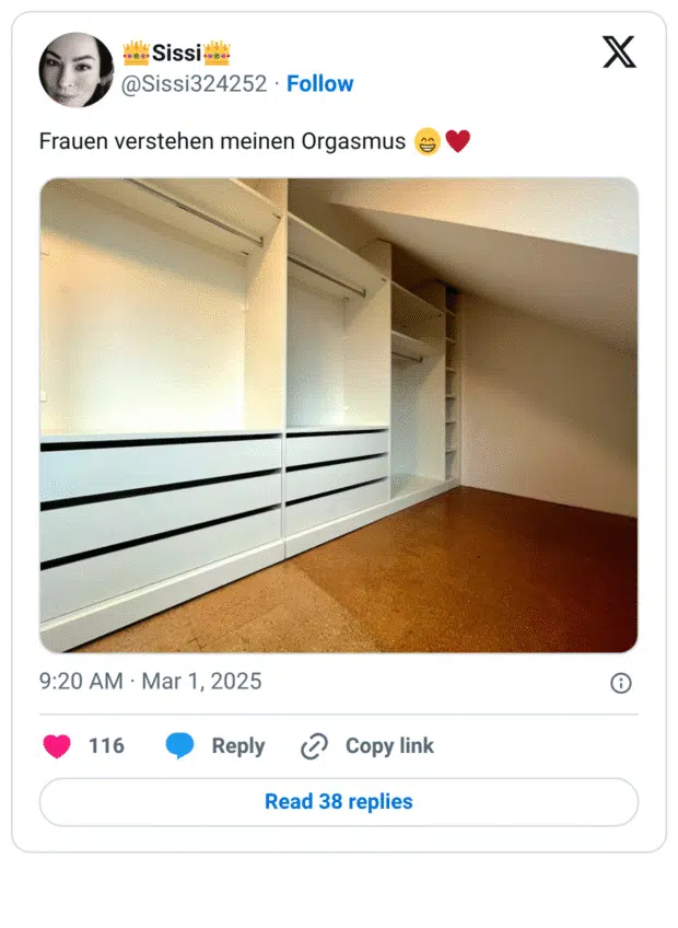 Frauen verstehen meinen Orgasmus :grinsen::karten_herz: