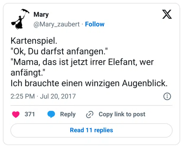 Kartenspiel. "Ok, Du darfst anfangen." "Mama, das ist jetzt irrer Elefant, wer anfängt." Ich brauchte einen winzigen Augenblick.