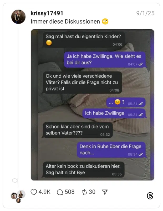 Immer diese Diskussionen 🙄