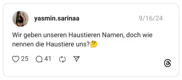 Wir geben unseren Haustieren Namen, doch wie nennen die Haustiere uns?:nachdenkliches_gesicht: