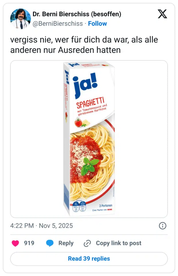 vergiss nie, wer für dich da war, als alle anderen nur Ausreden hatten