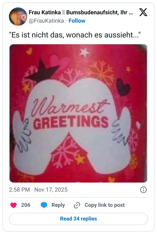 "Es ist nicht das, wonach es aussieht...