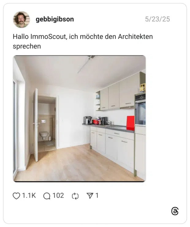 Hallo ImmoScout, ich möchte den Architekten sprechen