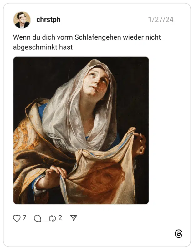 Wenn du dich vorm Schlafengehen wieder nicht abgeschminkt hast