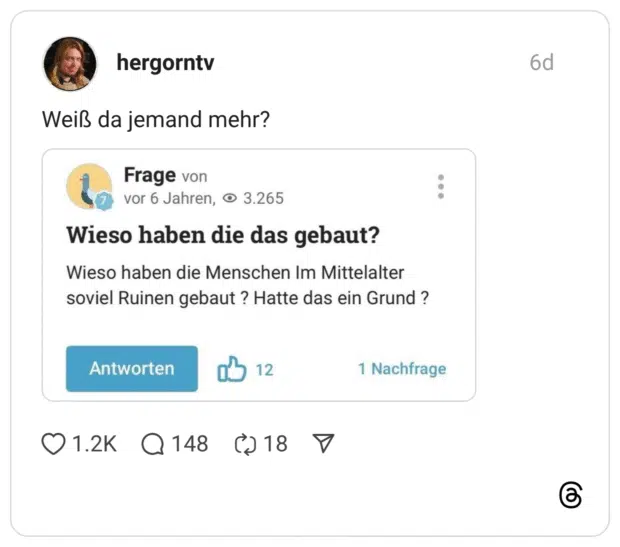 Weiß da jemand mehr?