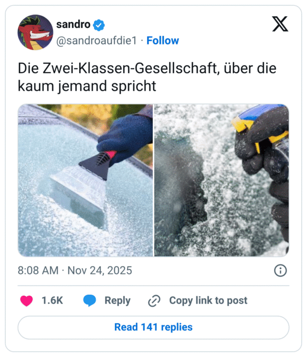 Die Zwei-Klassen-Gesellschaft, über die kaum jemand spricht