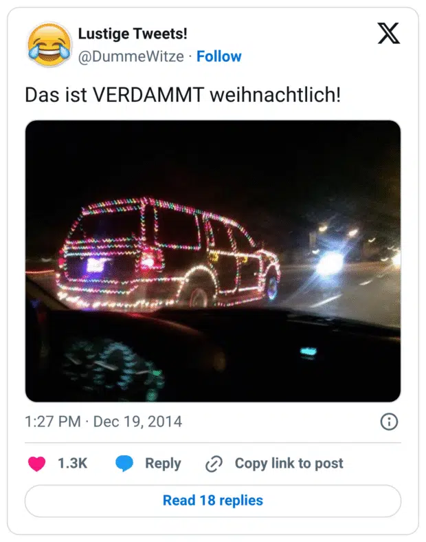 Das ist VERDAMMT weihnachtlich!