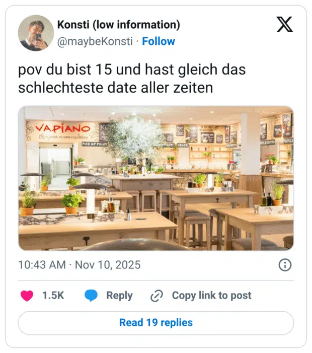 pov du bist 15 und hast gleich das schlechteste date aller zeiten