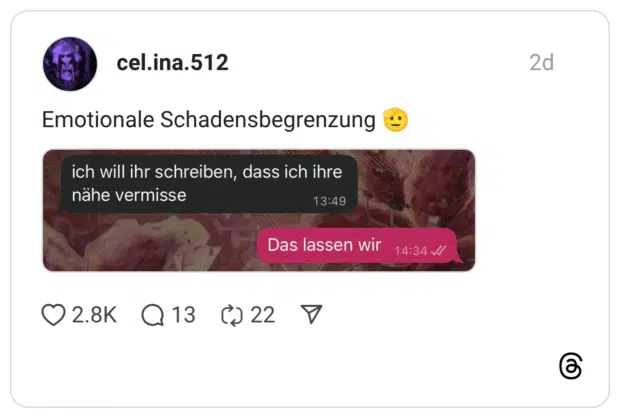 Emotionale Schadensbegrenzung 🫡