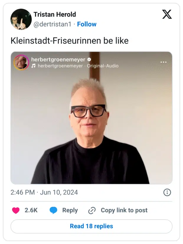 Kleinstadt-Friseurinnen be like
