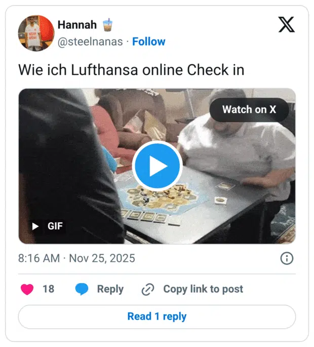 Wie ich Lufthansa online Check in