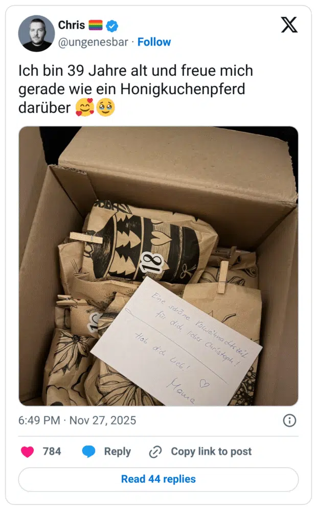 Ich bin 39 Jahre alt und freue mich gerade wie ein Honigkuchenpferd darüber 🥰🥹