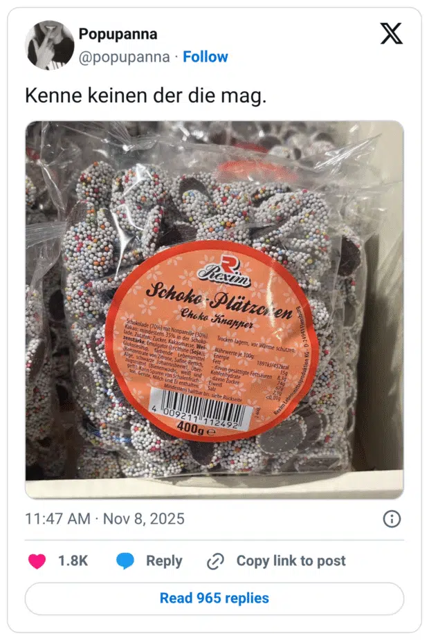 Kenne keinen der die mag.