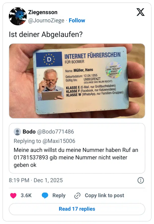 D INTERNET FÜHRERSCHEIN FÜR BOOMER Name: