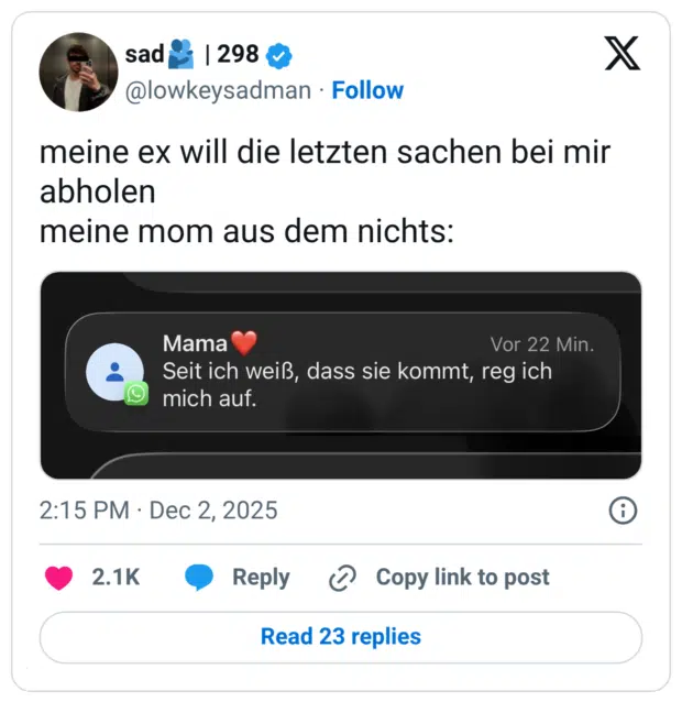 meine ex will die letzten sachen bei mir abholen meine mom aus dem nichts:
