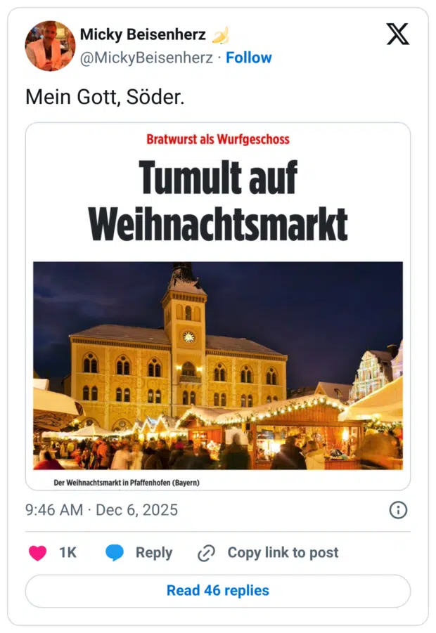 Mein Gott, Söder.