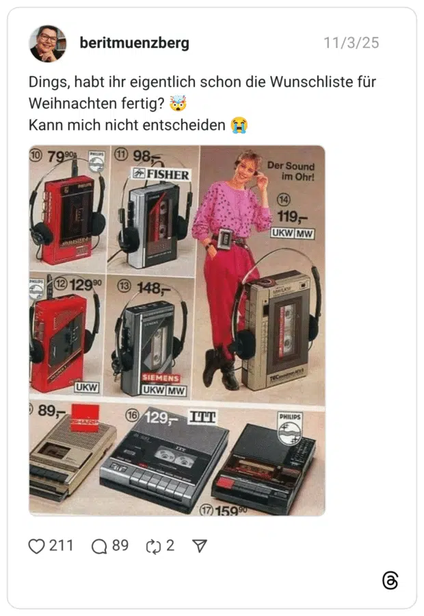 Dings, habt ihr eigentlich schon die Wunschliste für Weihnachten fertig? 🤯 Kann mich nicht entscheiden 😭