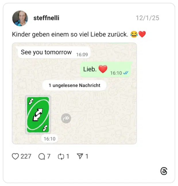 Kinder geben einem so viel Liebe zurück.