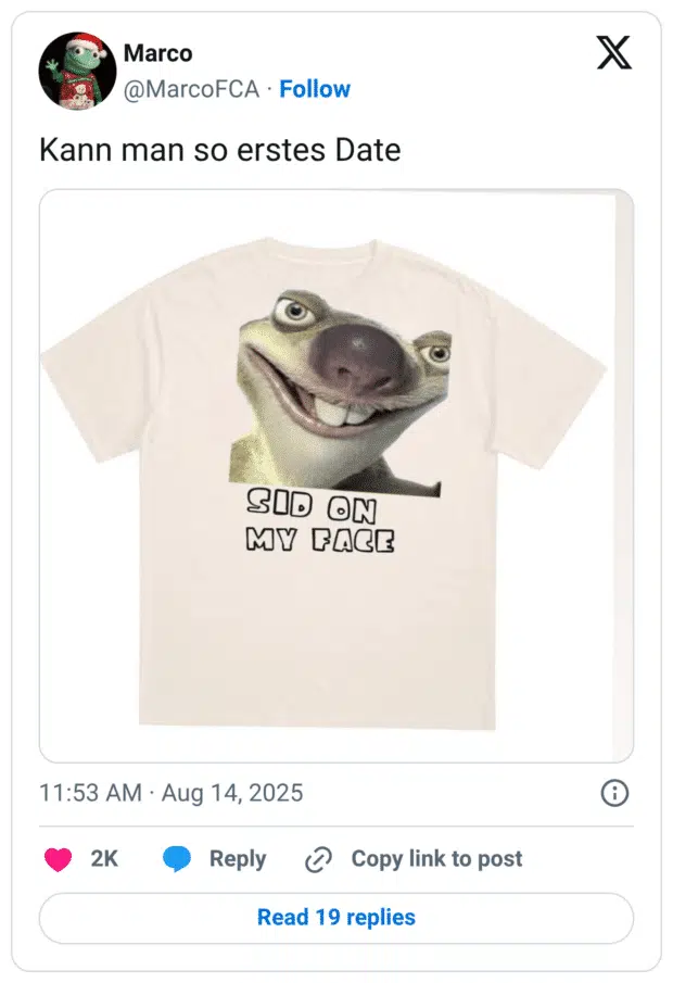 Kann man so erstes Date