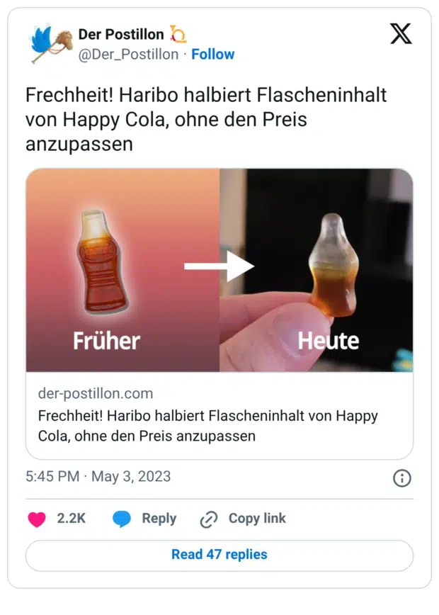 Frechheit! Haribo halbiert Flascheninhalt von Happy Cola, ohne den Preis anzupassen
