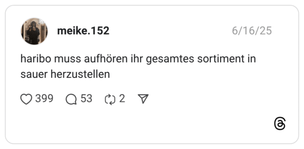 haribo muss aufhören ihr gesamtes sortiment in sauer herzustellen