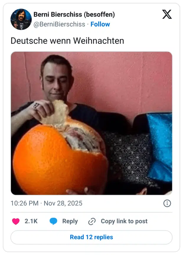 Deutsche wenn Weihnachten