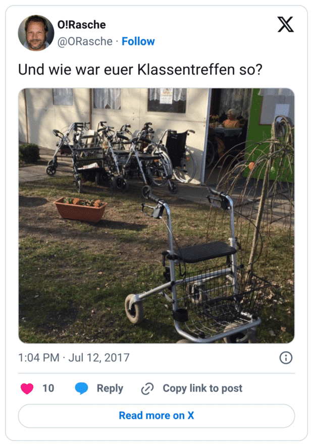 Und wie war euer Klassentreffen so?