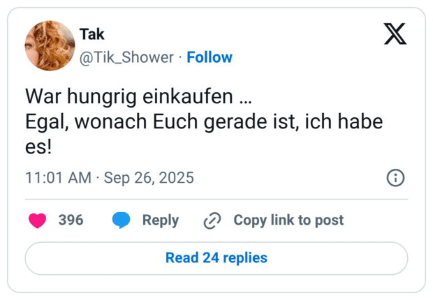 War hungrig einkaufen … Egal, wonach Euch gerade ist, ich habe es!