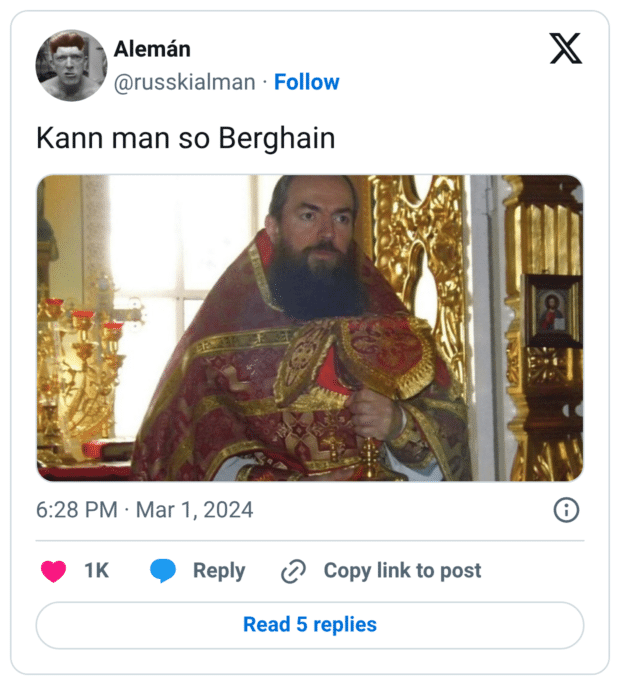 Kann man so Berghain