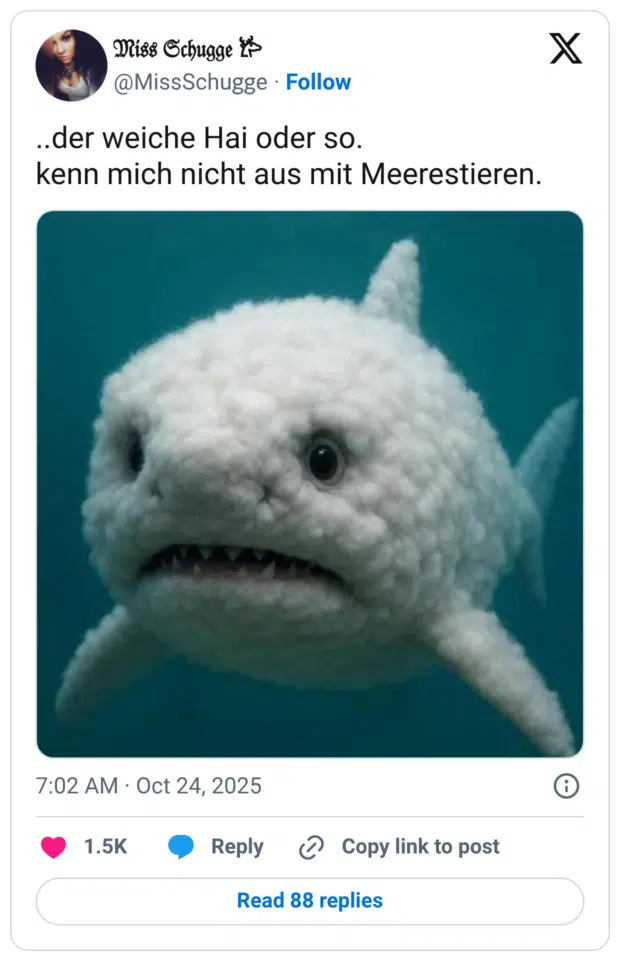 ..der weiche Hai oder so. kenn mich nicht aus mit Meerestieren.