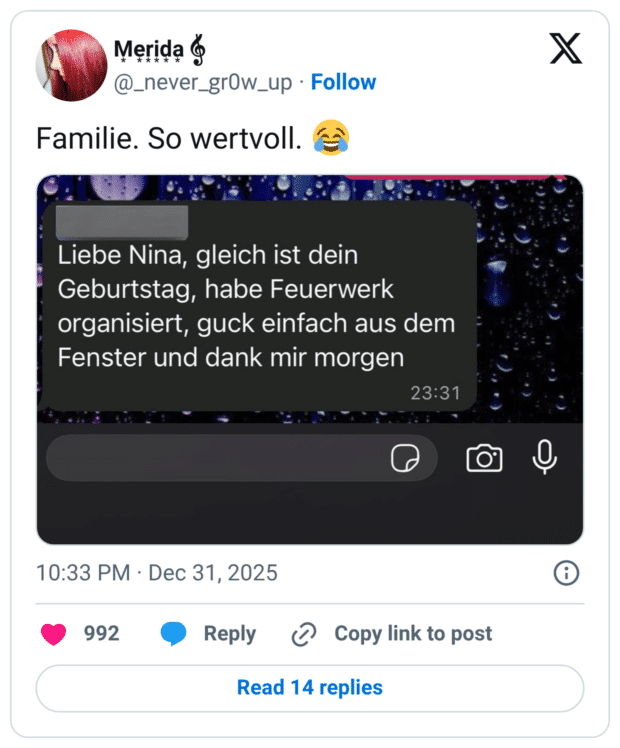 Familie. So wertvoll. 😂