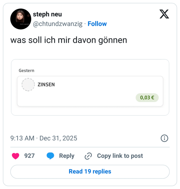 was soll ich mir davon gönnen
