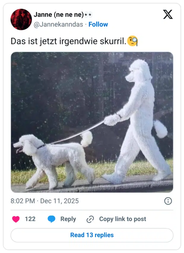 Das ist jetzt irgendwie skurril.🧐