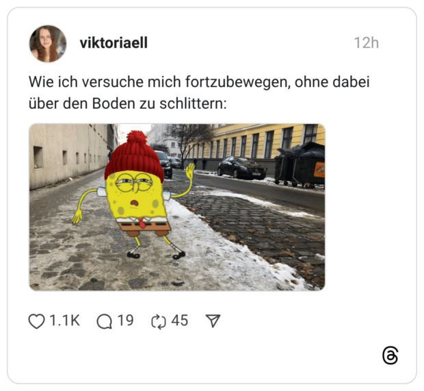 Wie ich versuche mich fortzubewegen, ohne dabei über den Boden zu schlittern: