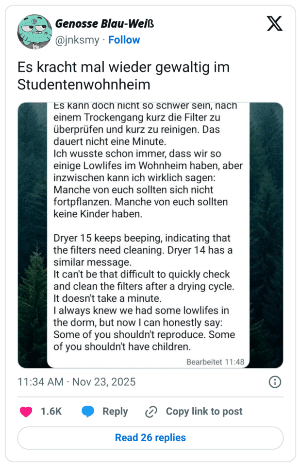 Es kracht mal wieder gewaltig im Studentenwohnheim