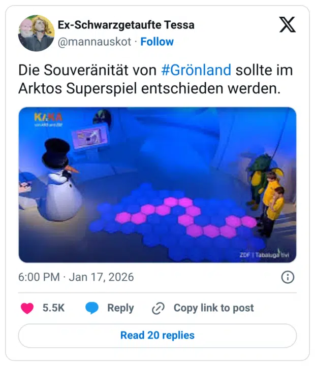 Die Souveränität von #Grönland sollte im Arktos Superspiel entschieden werden.
