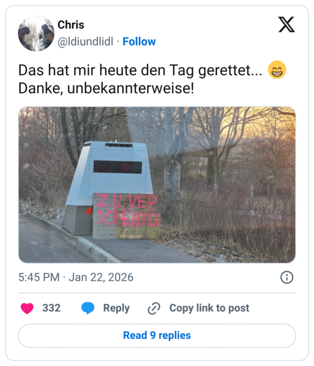 Das hat mir heute den Tag gerettet... 😁 Danke, unbekannterweise!