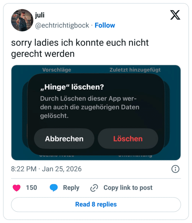 sorry ladies ich konnte euch nicht gerecht werden