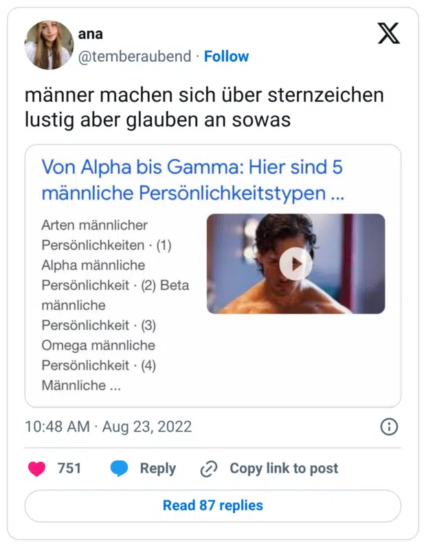 männer machen sich über sternzeichen lustig aber glauben an sowas