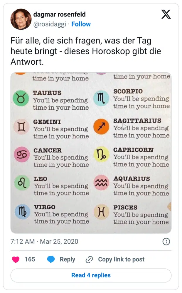 Für alle, die sich fragen, was der Tag heute bringt - dieses Horoskop gibt die Antwort.